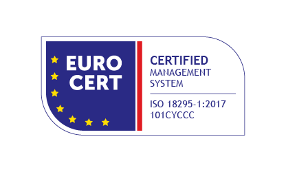 ISO 18295-1:2017 certification badge
