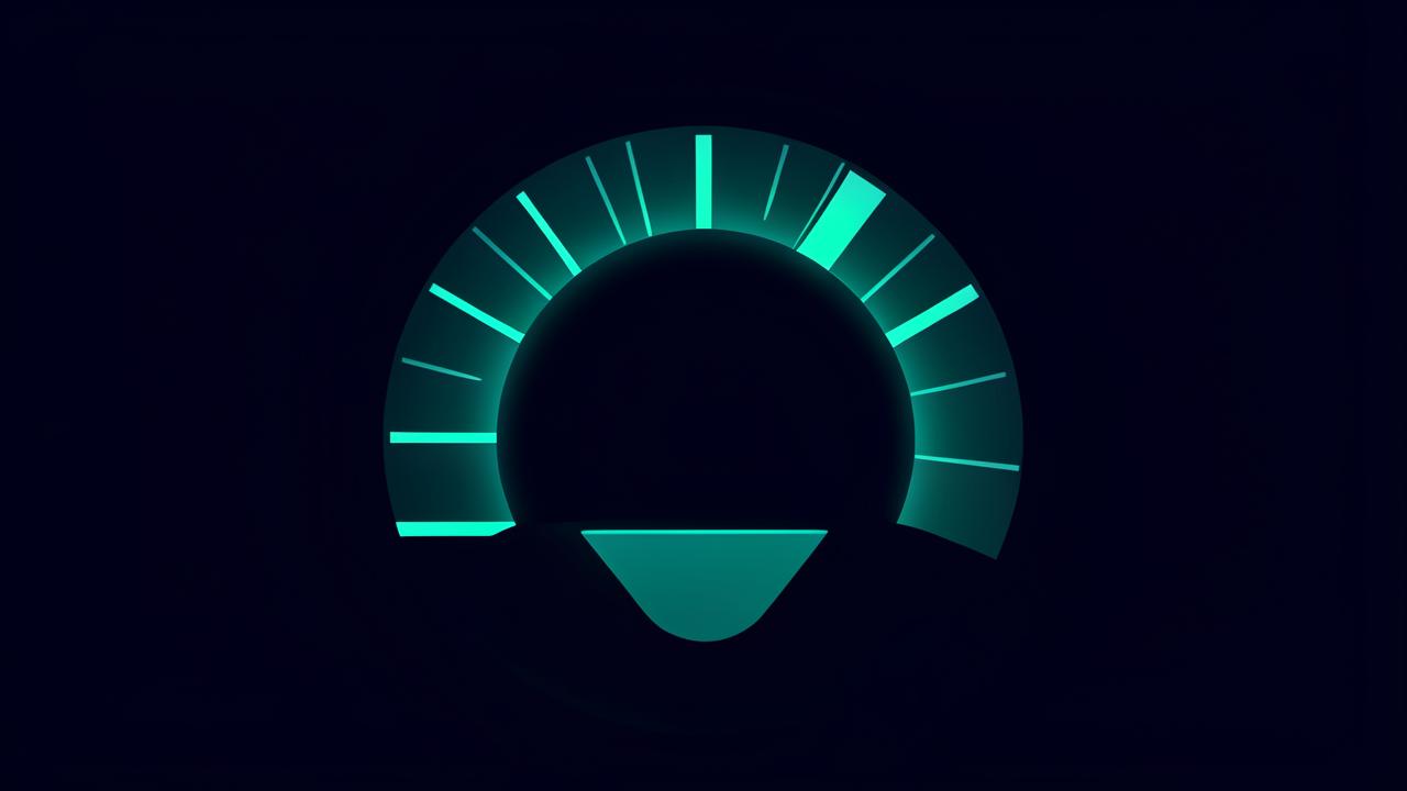 Illustration of a gauge dial with threshold bands