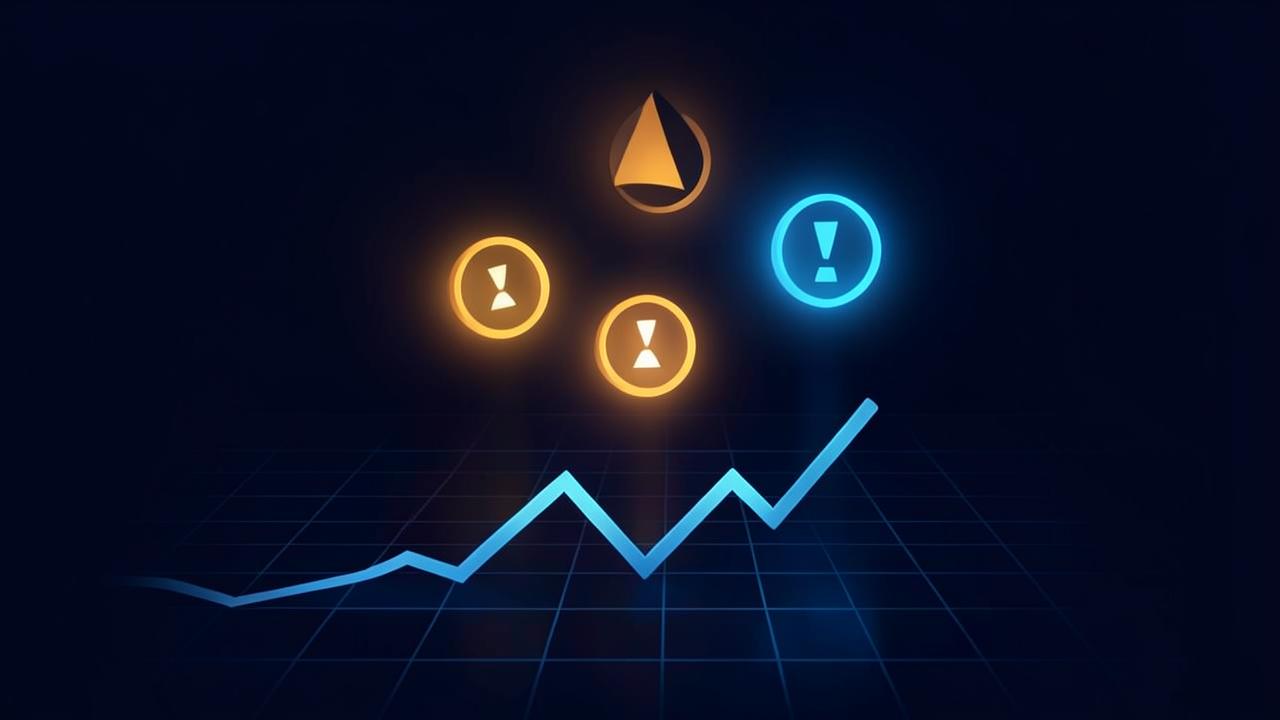 Illustration of warning indicators rising above a trend line